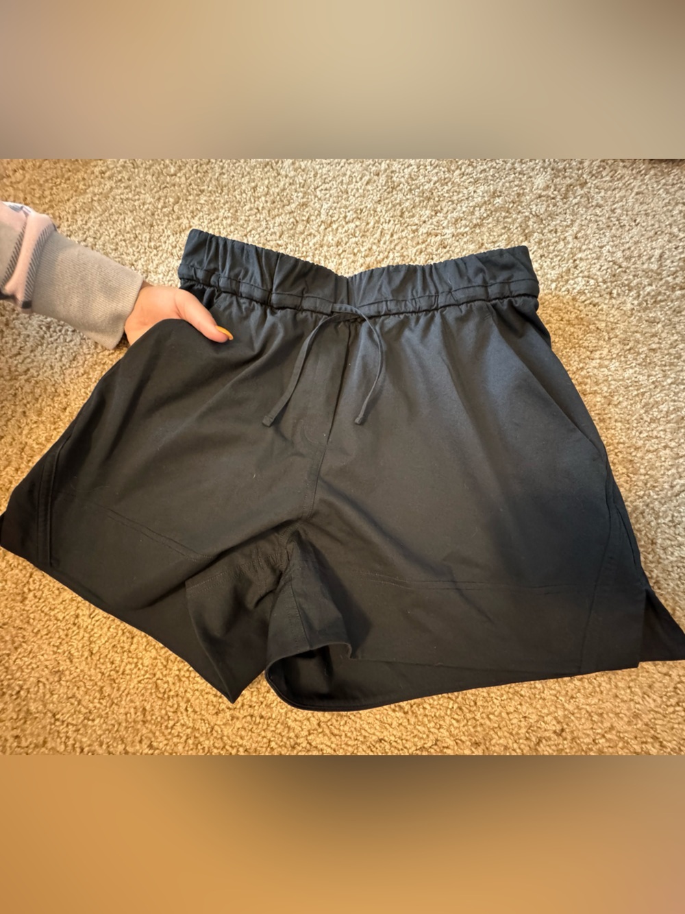 lululemon high waisted cinchable shorts
